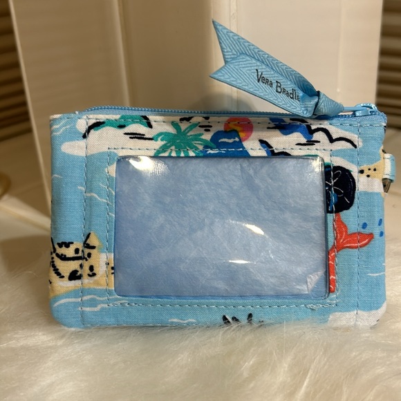 Vera Bradley Beach Treasures zip ID case NWT - Picture 2 of 4